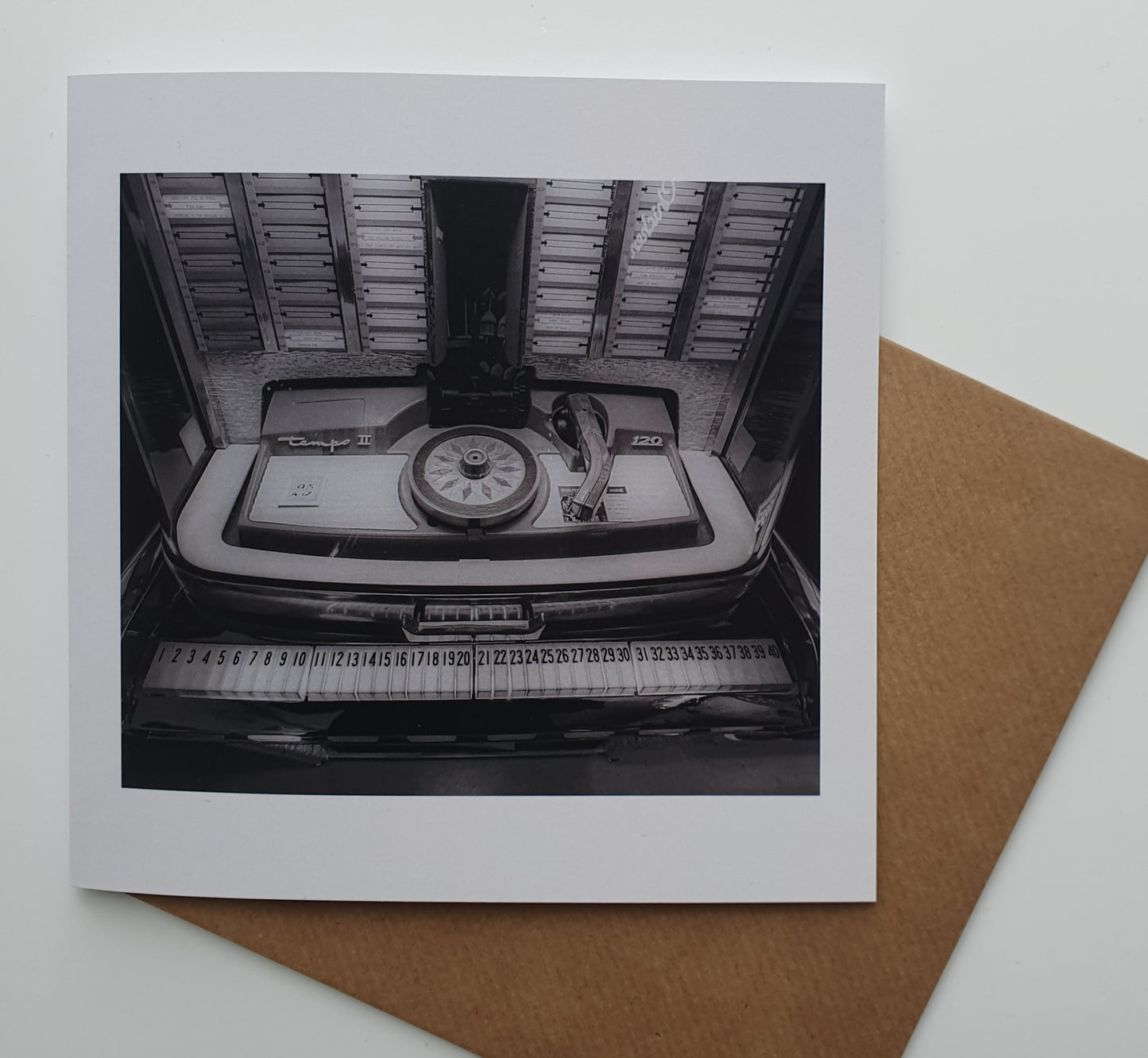 Jukebox mono art card