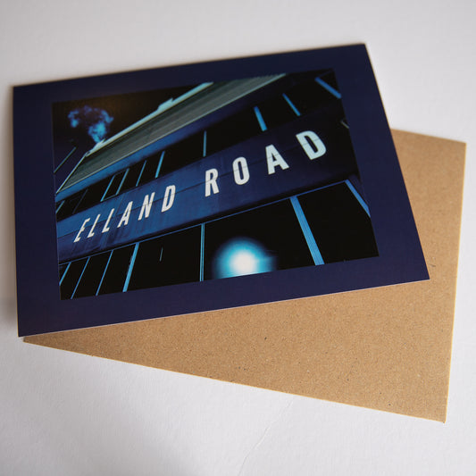 Elland Road Blue - Leeds United art card