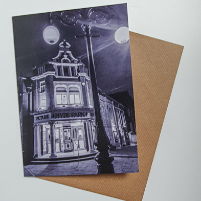 Hyde Park Picture house mono art card
