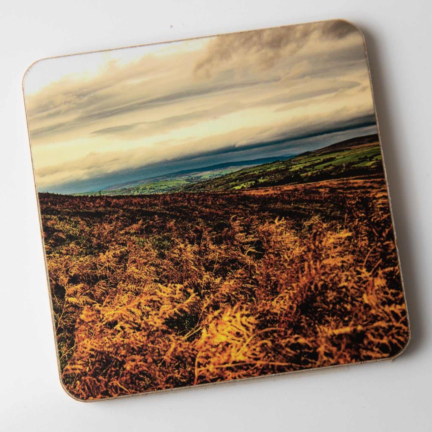 Ilkley moor Orange coaster