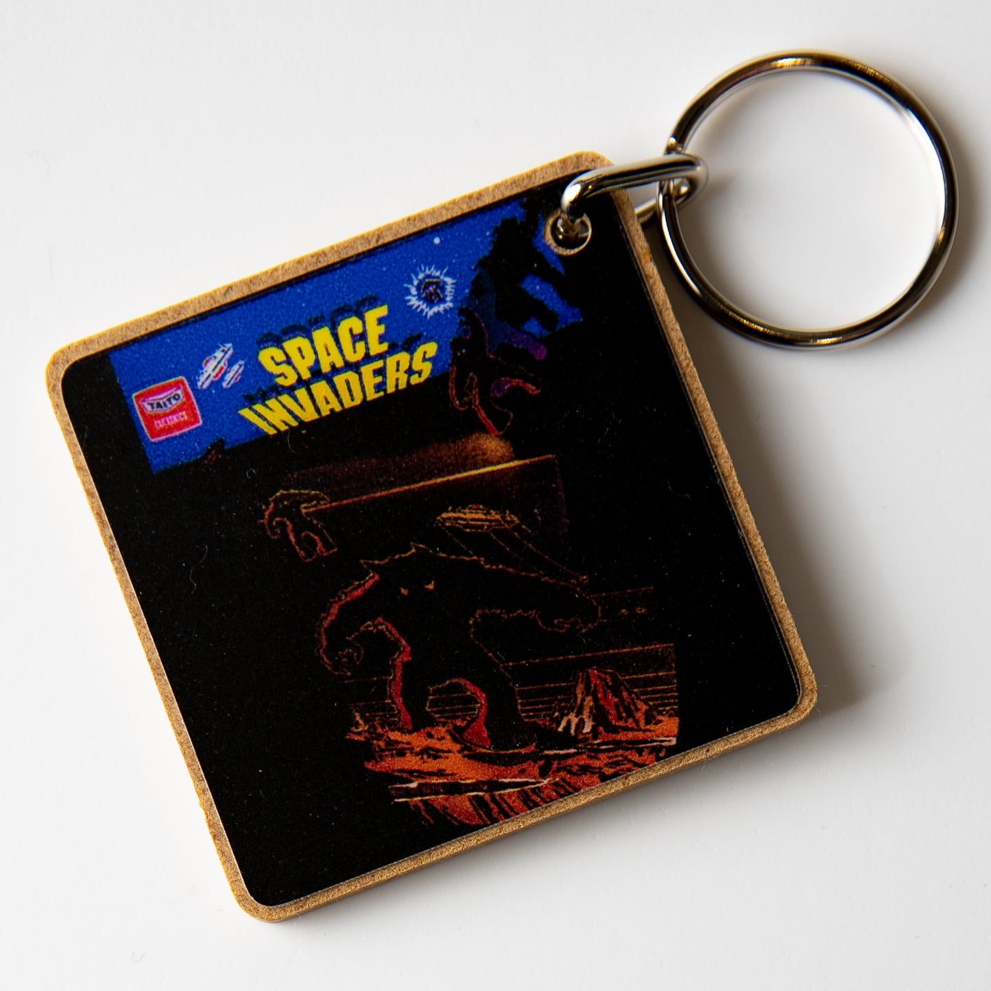 Space Invaders Retro Arcade Keyring