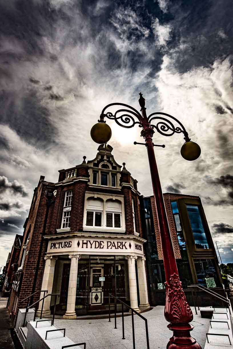 Hyde Park picture house skyline