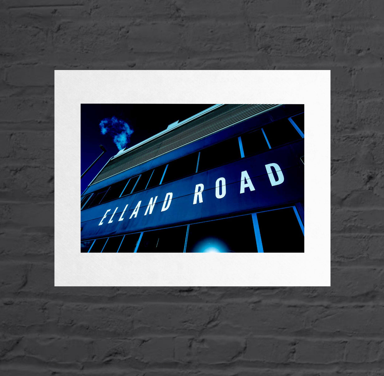 Elland Road Blue stadium print, Leeds