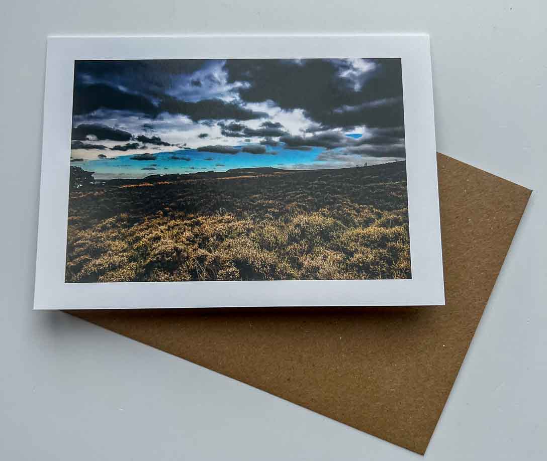 Ilkley Moor Sky art card