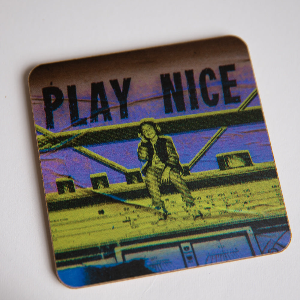 Play Nice Street Art coaster