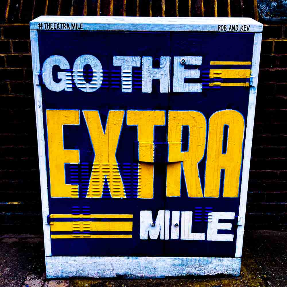 Rob & Kev Extra Mile Burley Banksy Print - signed by Burley Banksy