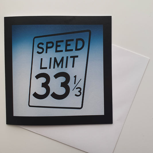 Speed Limit art card