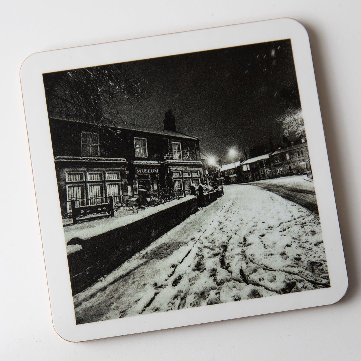 Horsforth Coaster - Town Street, Horsforth Monochrome coaster