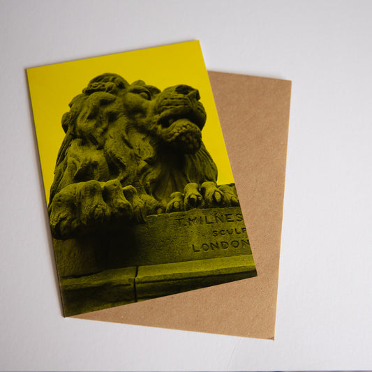 War The Lion, Victoria Hall, Saltaire art card