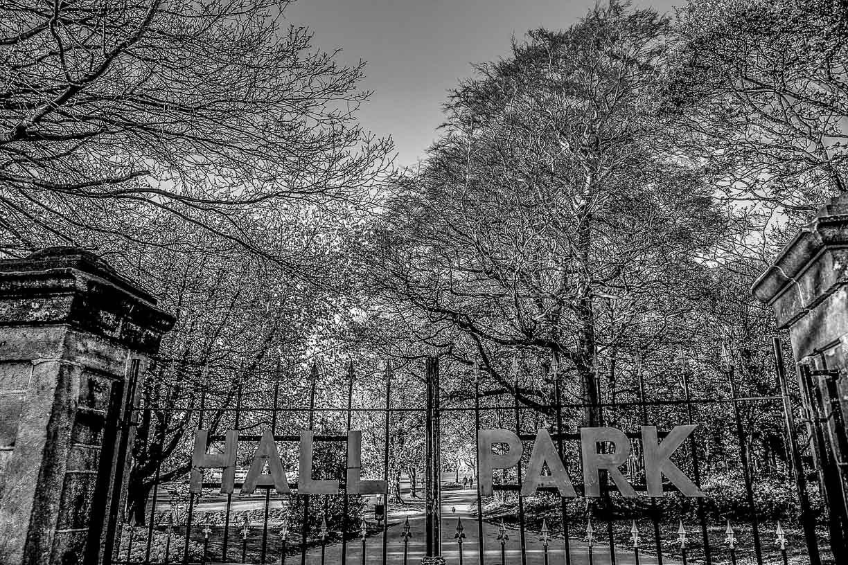 Hall Park gates, Horsforth print