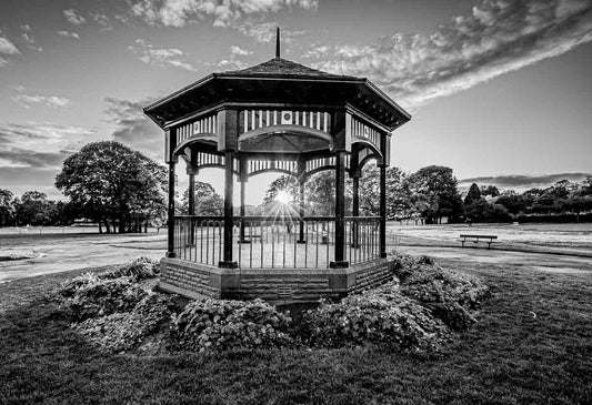 Horsforth Bandstand Monochrome print