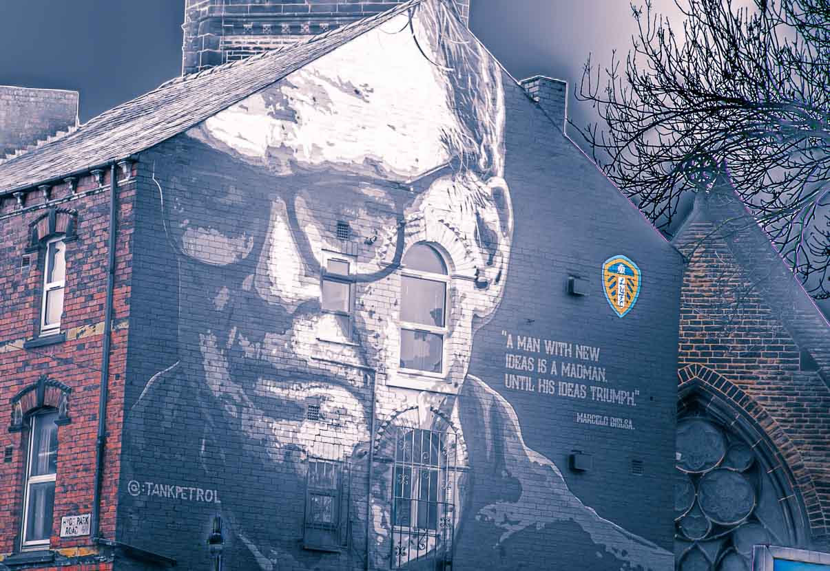Bielsa Mural colour print, Hyde Park Corner Leeds