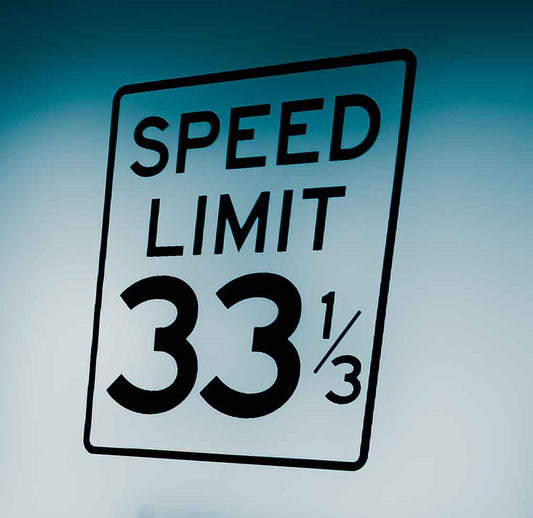 Speed 33 - Vinyl Record print