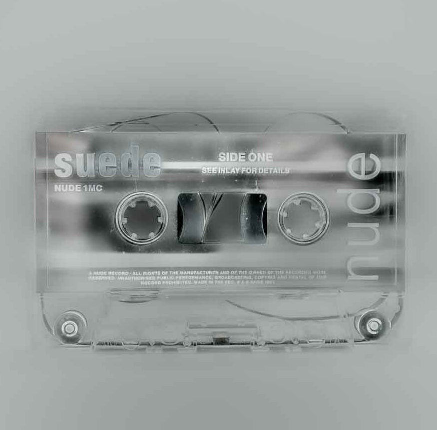 Suede Casette tape print silver