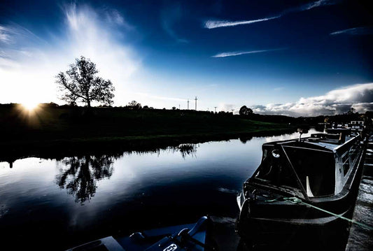 Rodley canal Autumn print