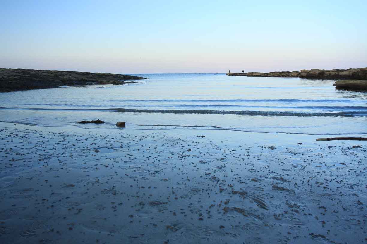 Beadnell beach, Northumberland Blue Sea print