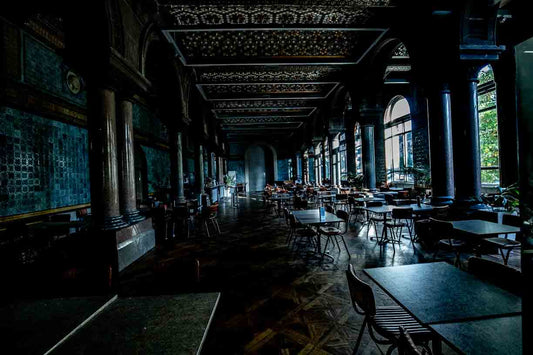 Tiled Hall Cafe Autumn Light