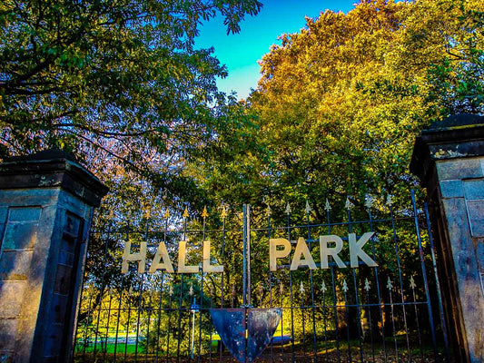 Hall Park gates, Horsforth print