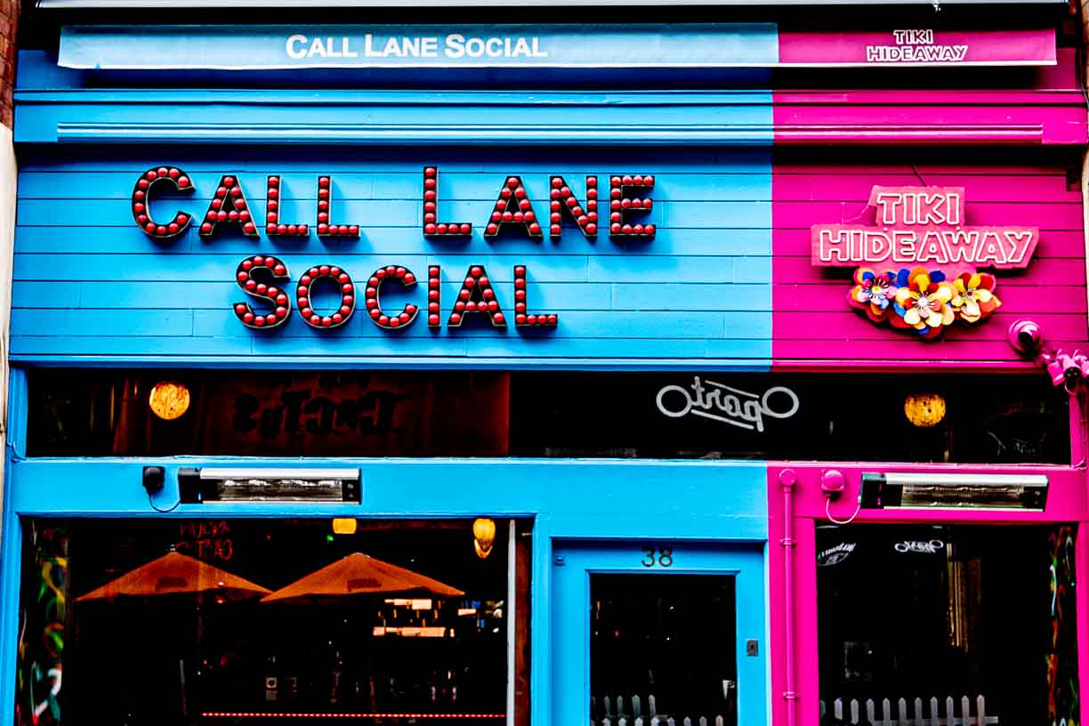 Call Lane Social Tiki bar print