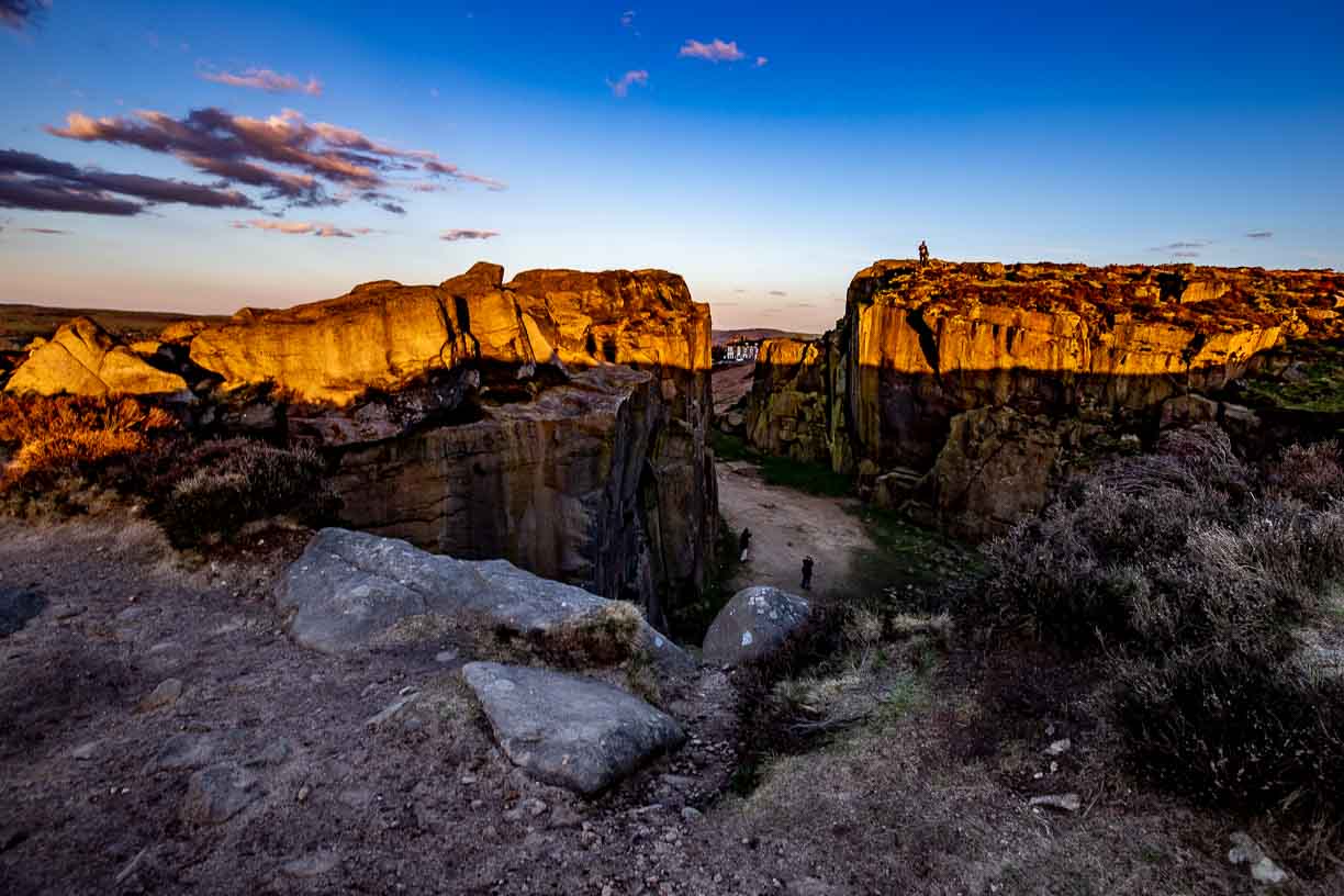 Cow & Calf Rocks Sun Shadows