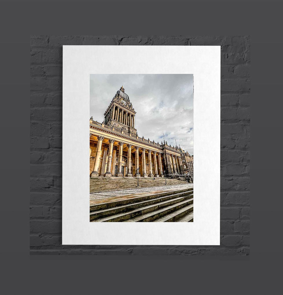 Leeds Town Hall Golden print