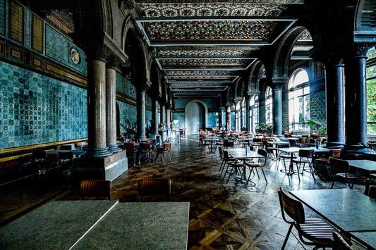 Tiled Hall Cafe Autumn Light