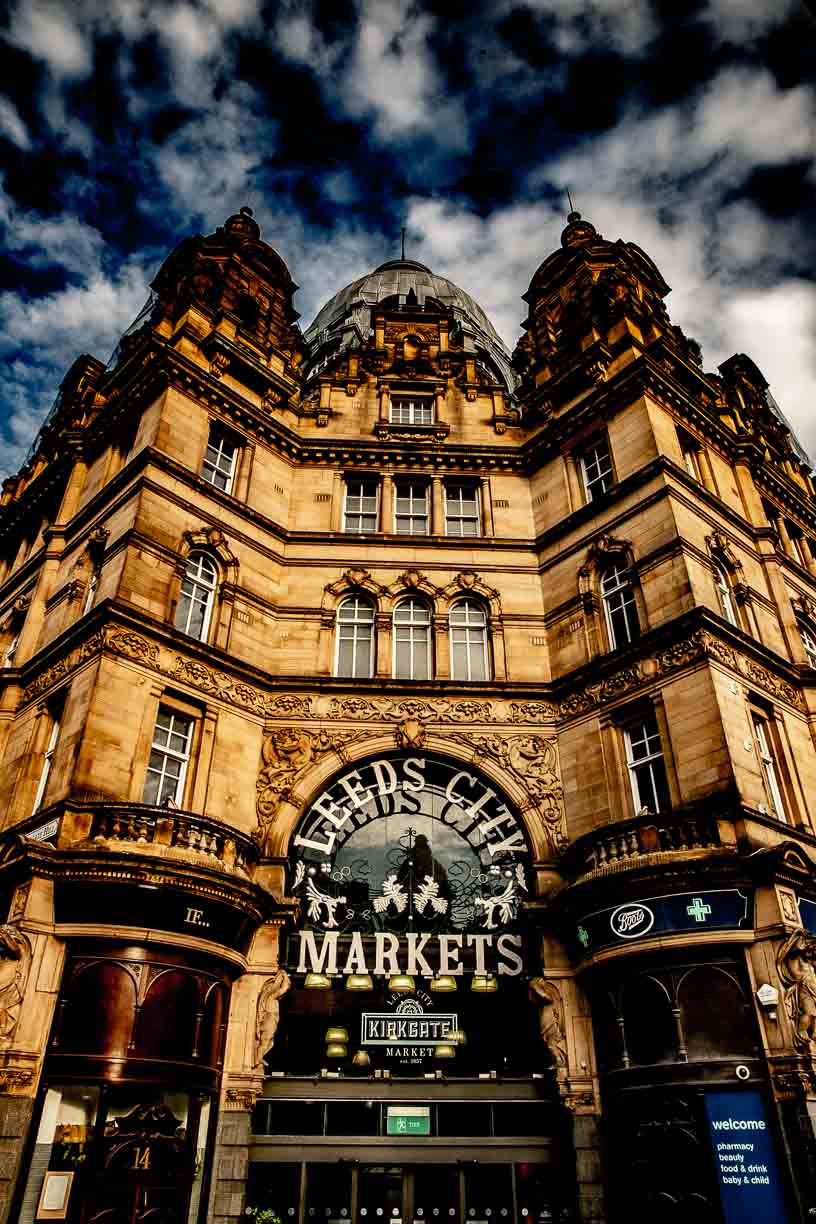 Leeds City Markets Skyline colour