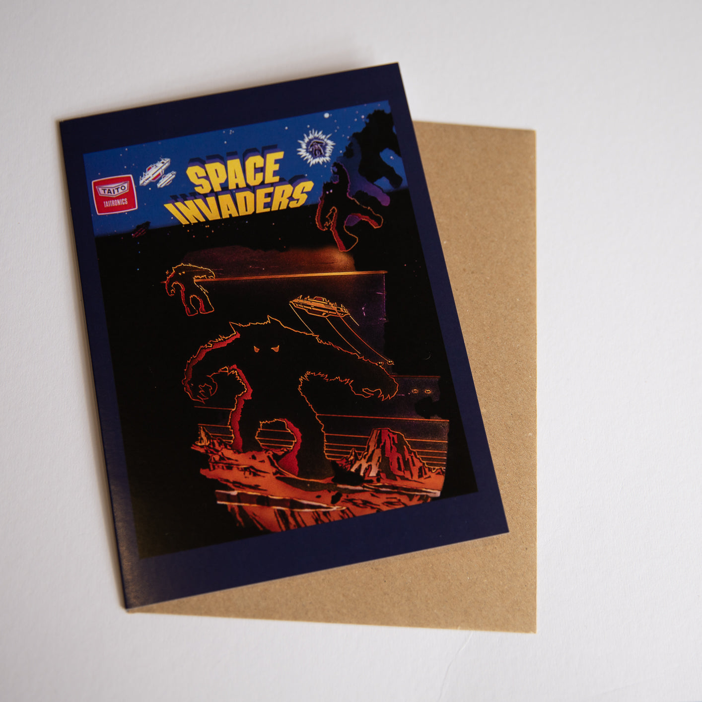 Space Invaders Retro arcade game card
