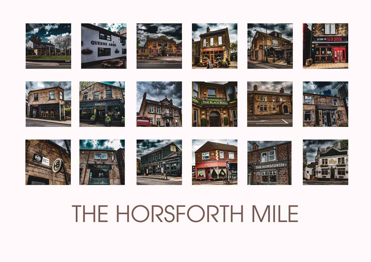 Horsforth Mile print white