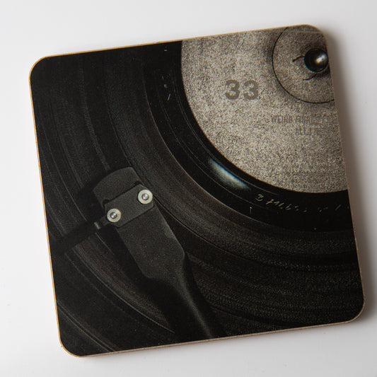 Vinyl Record Black coaster