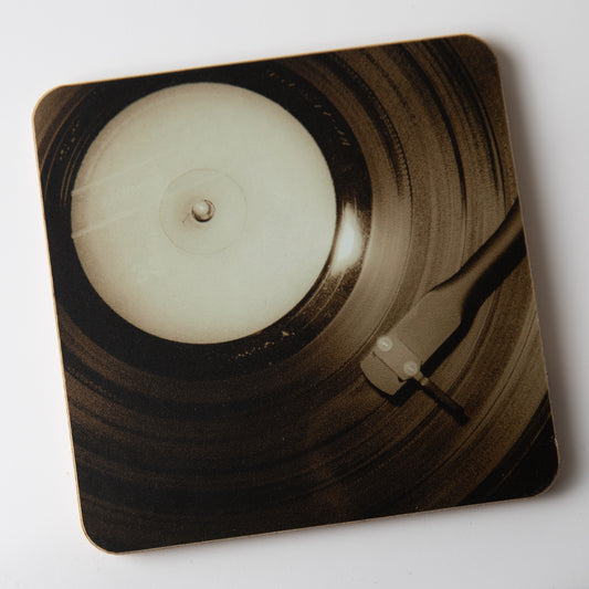 Vinyl Record Brown coaster