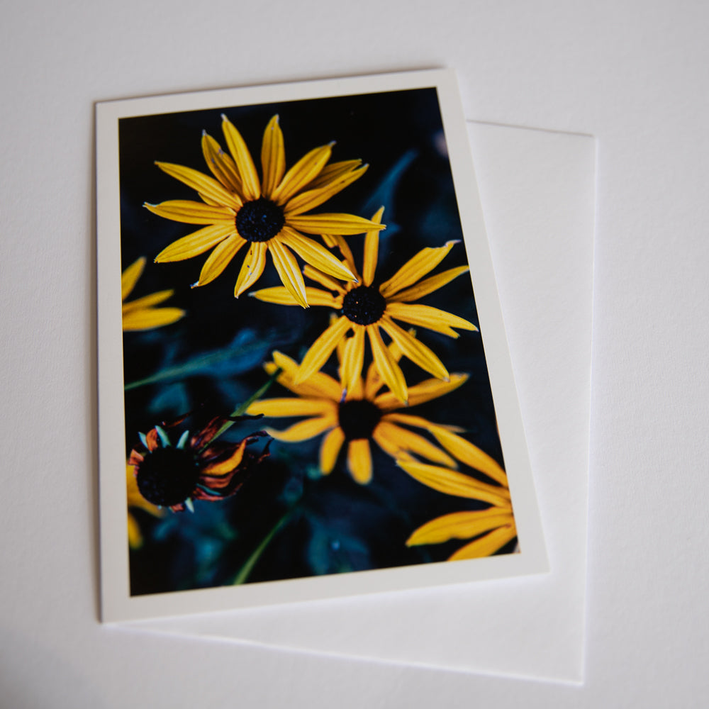 Yellow flowers art card | RJ Heald Photography