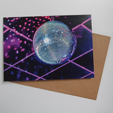 Brudenell Social Club disco ball art card