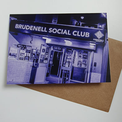 Brudenell Social Club purple art card