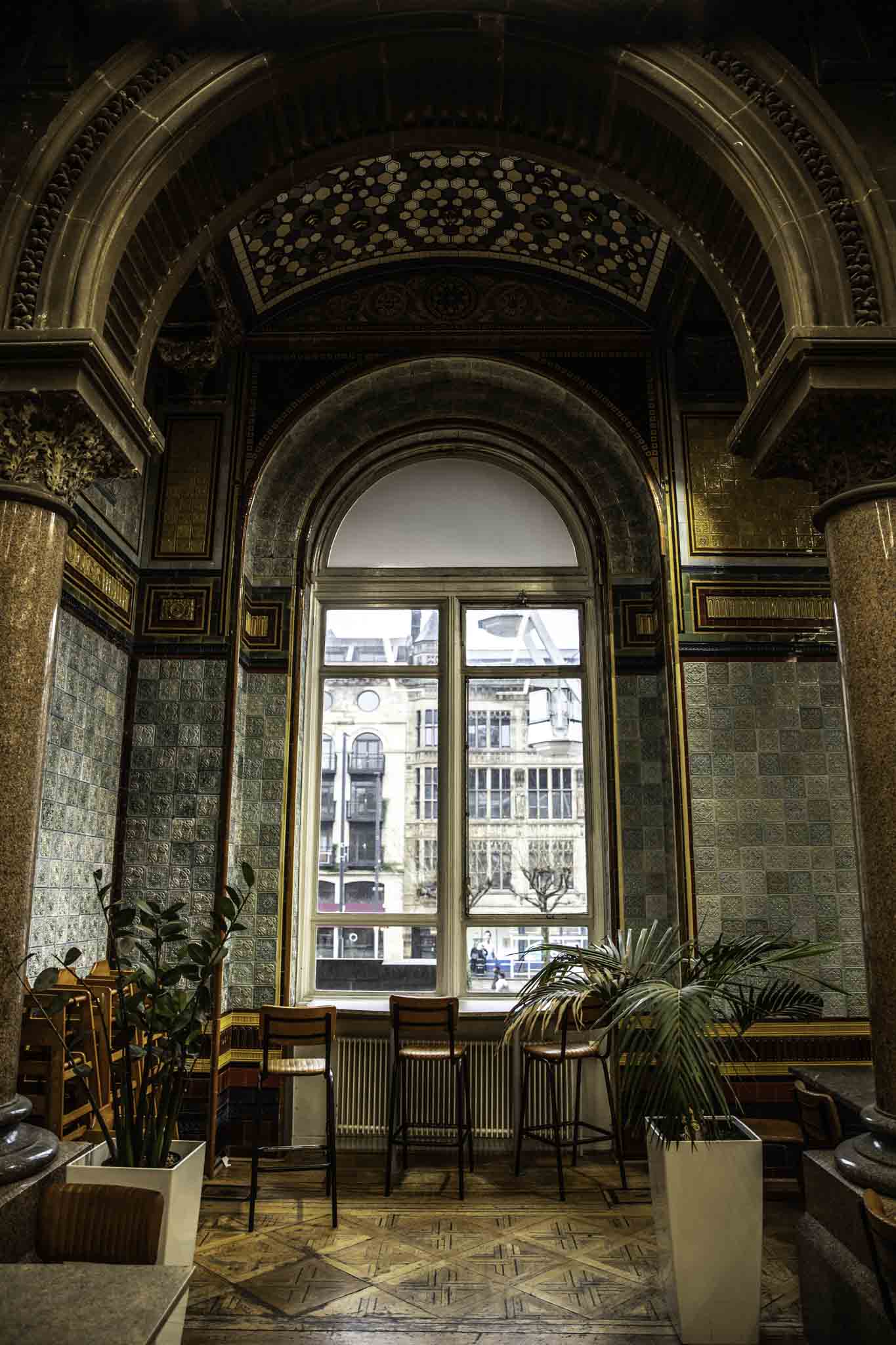 Tiled Hall Cafe Arch