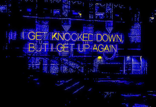 Playhouse print - If I get knocked down I get back up again