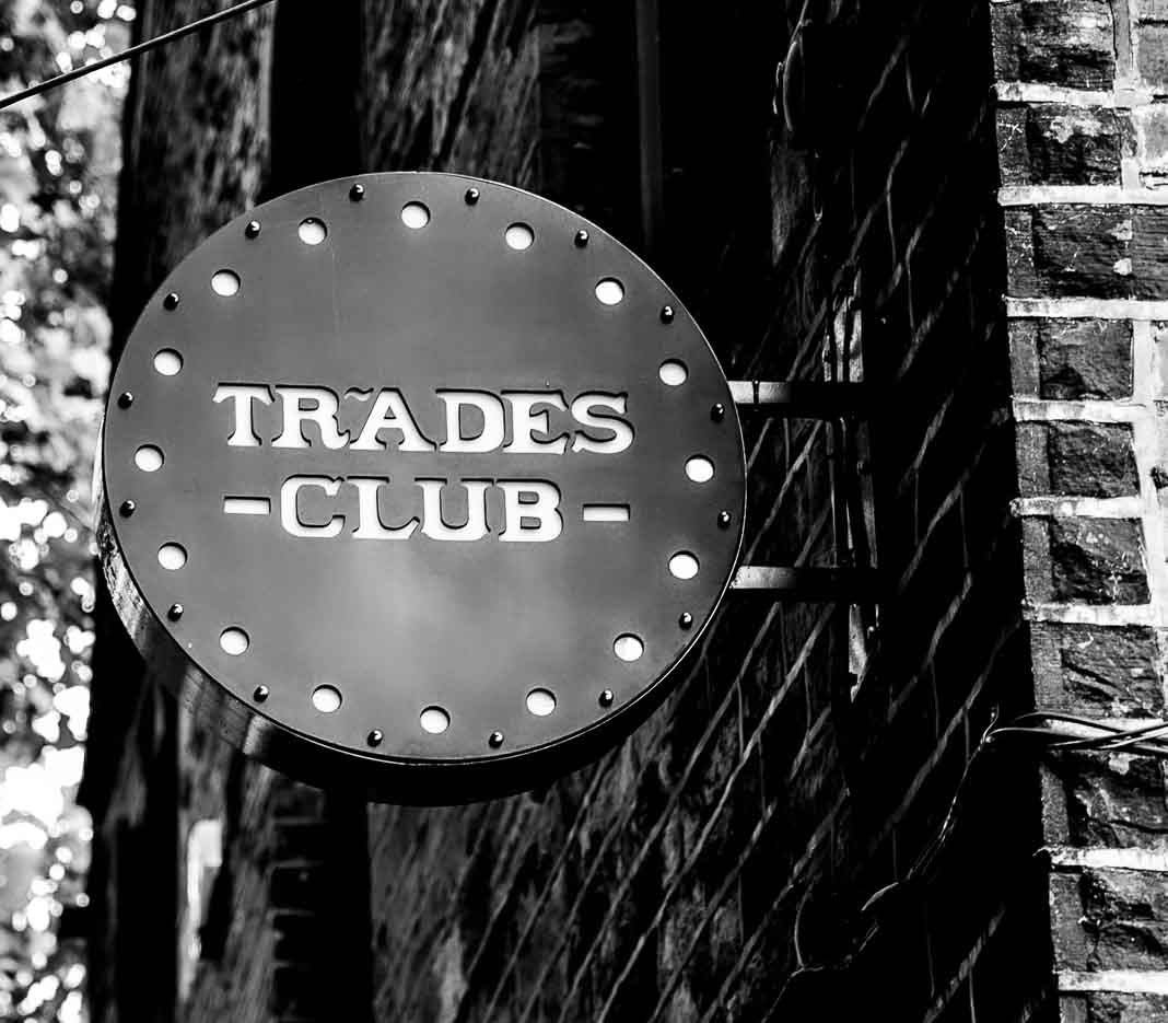 The Trades Club print Mono