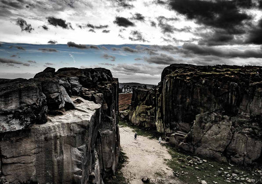 View from Cow and Calf rocks, Ilkley