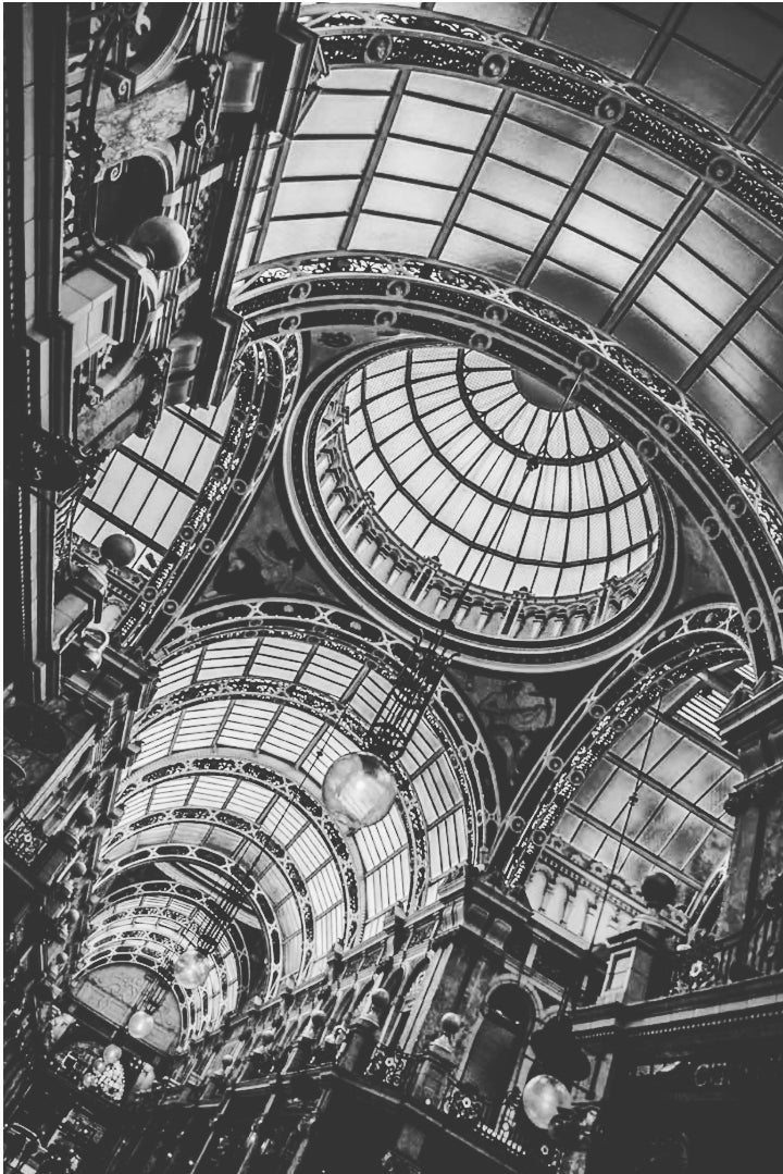 County Arcade Mono print