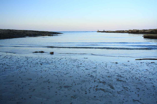 Beadnell beach, Northumberland Blue Sea print