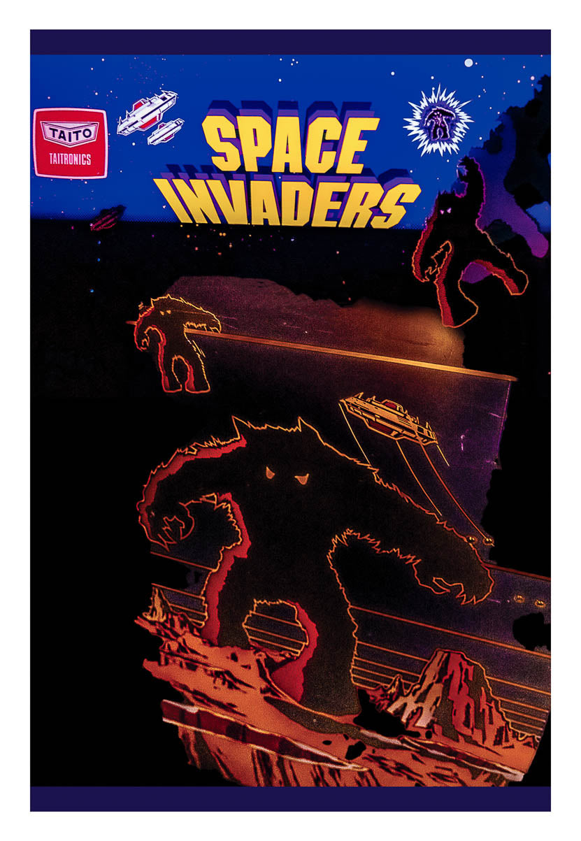 Space Invaders retro arcade print