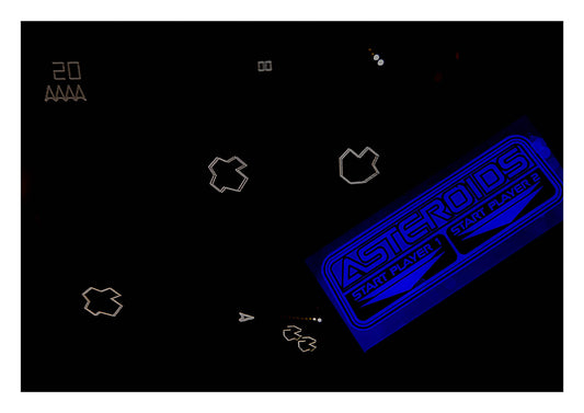 SSF - Asteroids retro arcade print