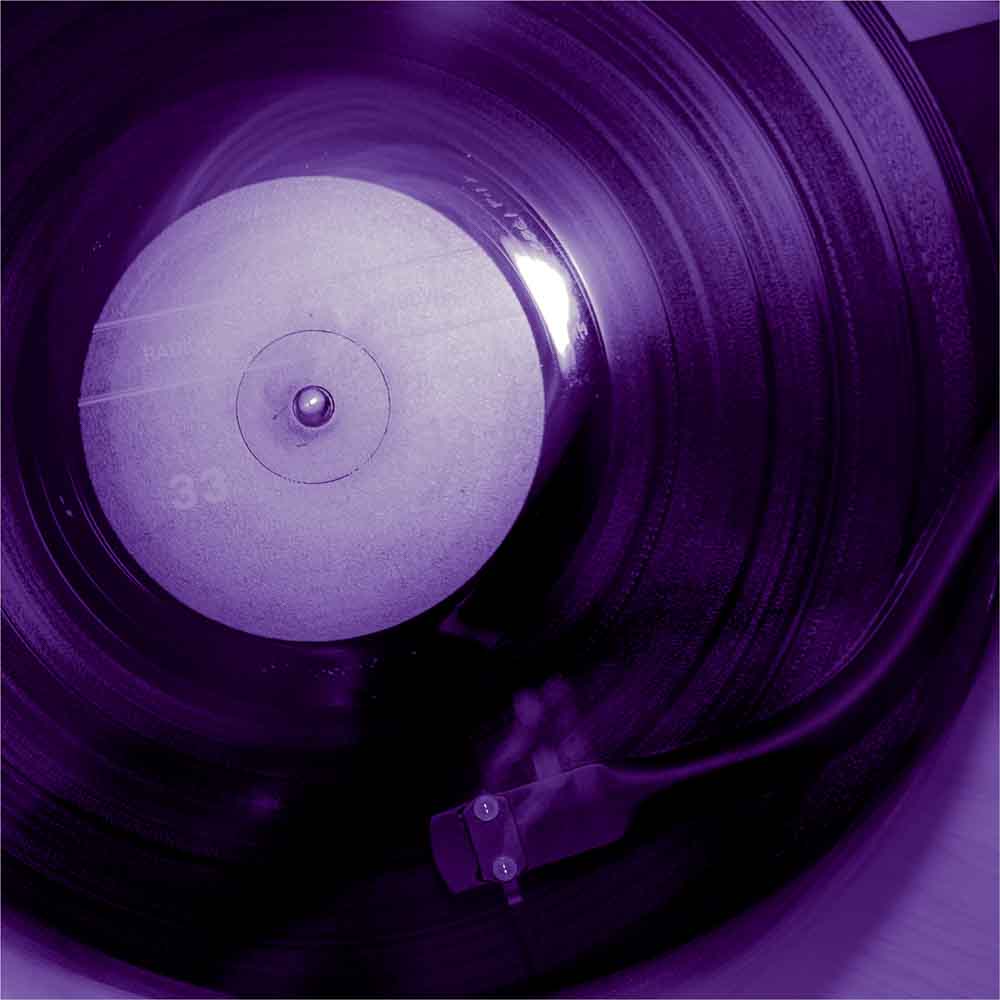 Vinyl Purple print